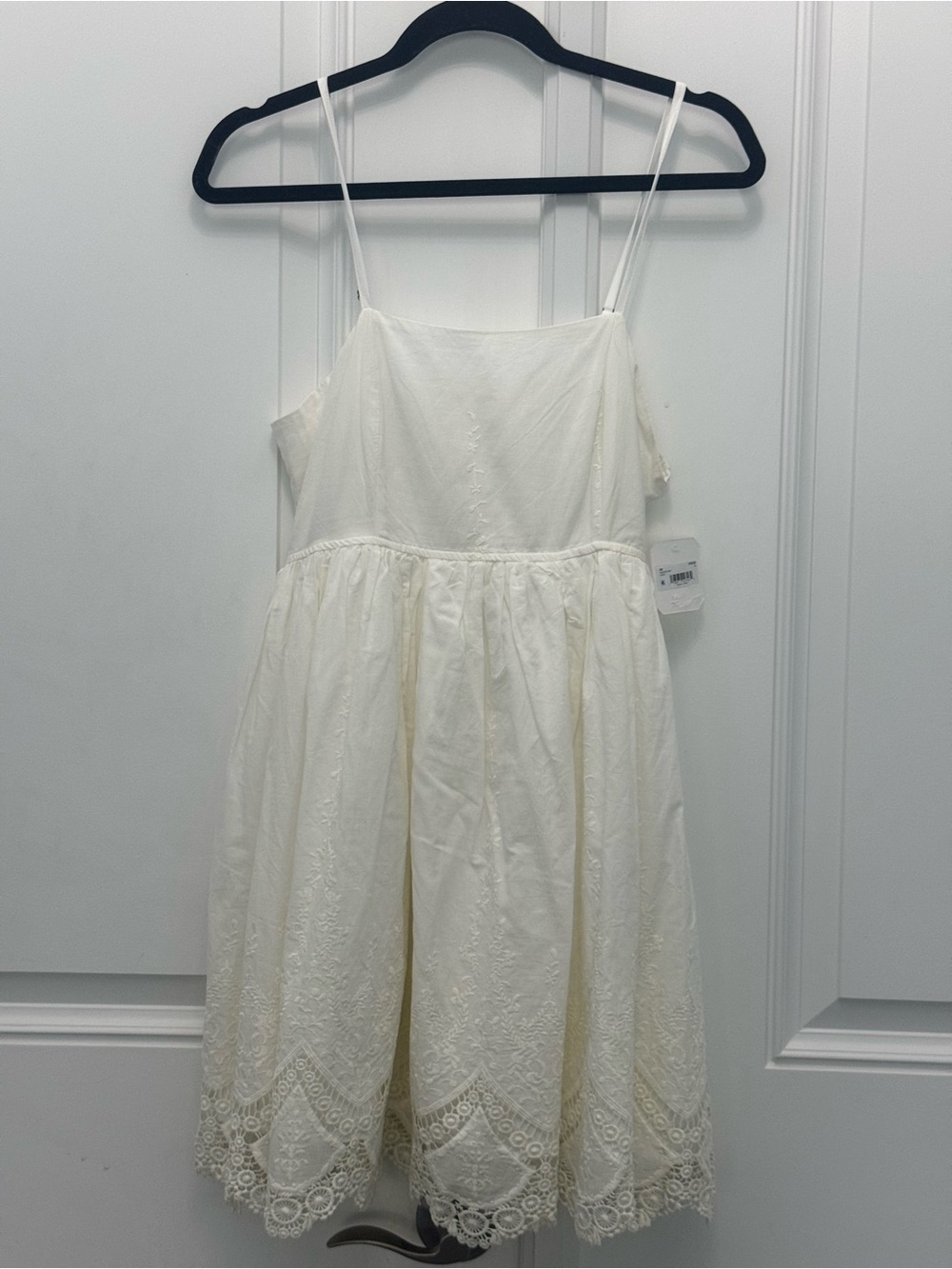 Altar’d State Ivory Color Midi Dress with Embroidery size Large NWT.